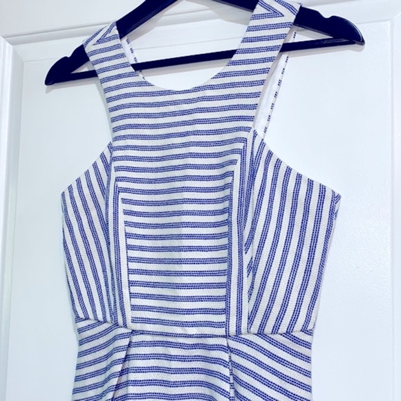 BCBGeneration blue & white striped halter dress size 2 - Picture 5 of 11